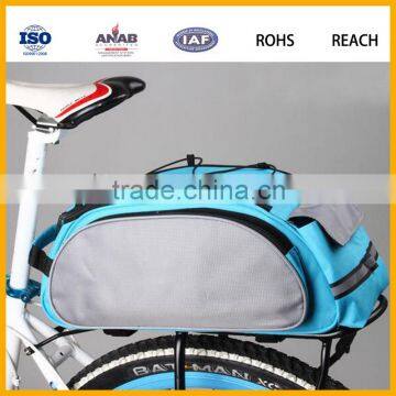 Latest Design Western Fashionable Waterproof Nylon Bike Bicycle Bag Travel Saddle Bag Outdoor Backseat Bag