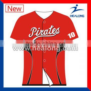 Quick-Dry Digital Print Children Baseball Jerseys