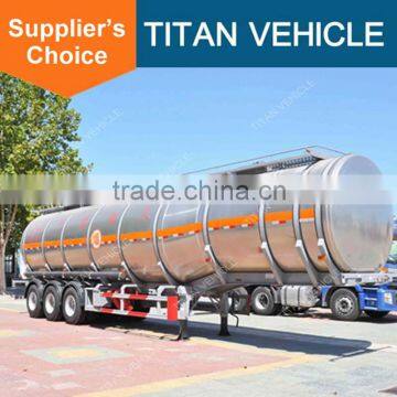 TITAN tri axle stainless steel fuel tanker semi trailer for sale