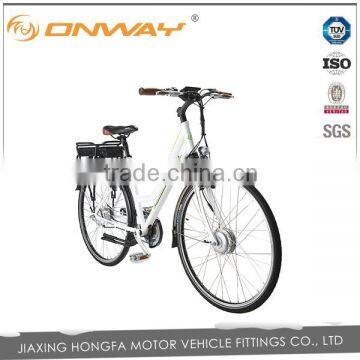 28 inch cheap green 36V 250W Front motor electric city bike