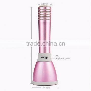 Mini Karaoke Bluetooth Handheld Microphone With LED photo-5