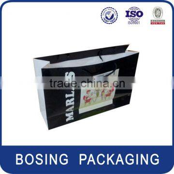 Paper bag for garment suit