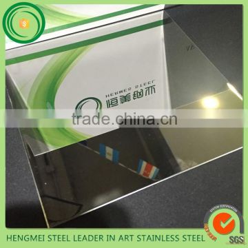 foshan PVC color mirror 201 stainless steel plate