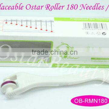 Medical needle roller 180 needles replaceable eye ostar derma roller