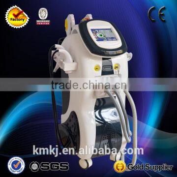 multifunction esthetic salon machine with E-light+IPL+Nd:Yag laser+Cavitation+RF