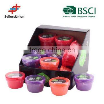 BSCI Member , 2015 New design and LFGB! 2PC Small Plastic Box Set for Snacks, PDQ packing to display colors