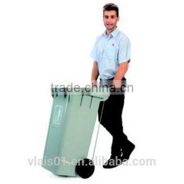 square plastic waste bin plastic dustbin with wheels