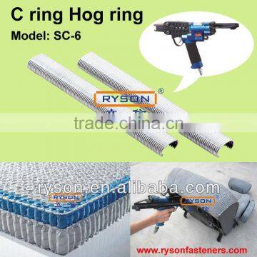 factory finished staples C ring hog ring for pocket spring mattress