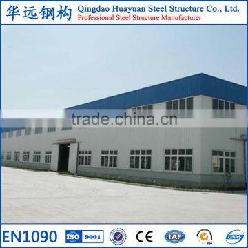 Fireproof prefabricated steel workshop with 5 tons crane