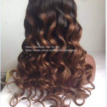 Remy hair 100% human hair full lace wig lace front wig for beautiful women