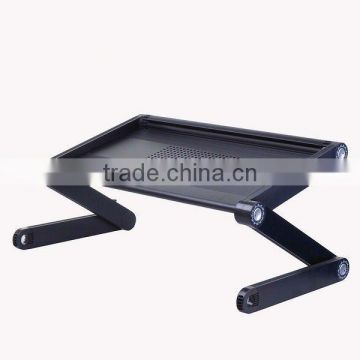 Adjustable Vented Portable Folding Aluminum Laptop Notebook PC Table Desk Tray