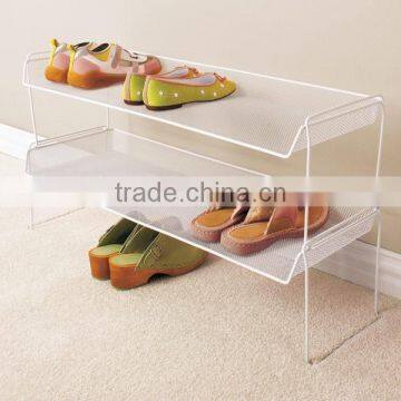Metal Wire 3-Tier Shoe Storage Rack photo-5