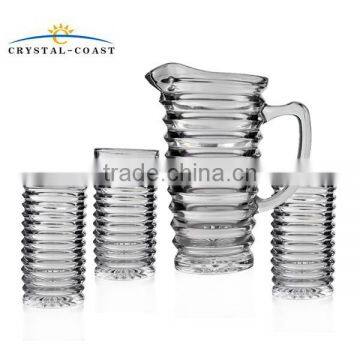 chep 7pcs tall and thin drinking glass water cup with high quality