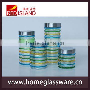 Wholesale 4 Size Glass Jars With Stainless Steel Lid for Food Storage photo-4