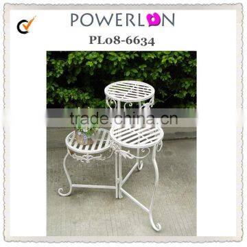3-tier Foldable Simple Line Flower Display Stand photo-2