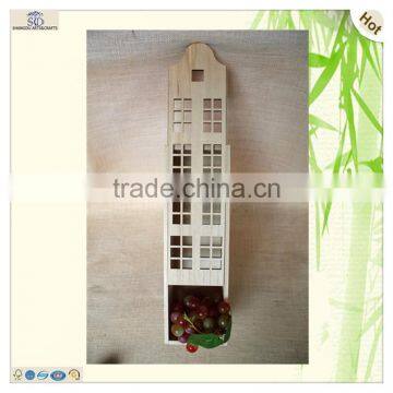 Decoration Items Imitation Building Shape Wood Wine Box photo-4