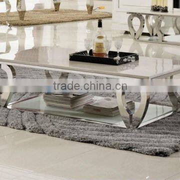 C376 New Design Living Room Marble Top Center Table photo-2