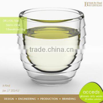 Handmade Popular Borosilicate Glass Double Wall Tea Glass Cup photo-2