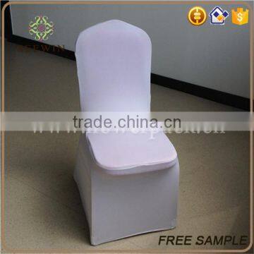 Cheap plain standard size white chair cover