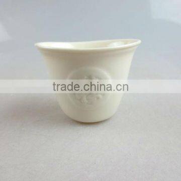 Chinese porcelain bowl with embossment