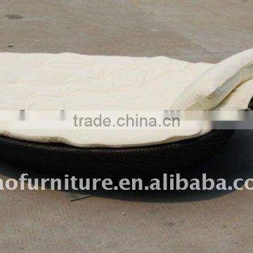Promotion Hotel Outdoor Day Bed Rattan Sun Bed With Cushion photo-3