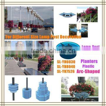 Decorative light posts planters Lamp post planters