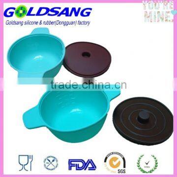 Collapsible Heart Shape Silicone Container With Lid photo-5