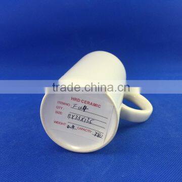 Cheap Bulk Ceramic Mugs Promotional Bulk Order Easy Carry White Ceramic Mugs