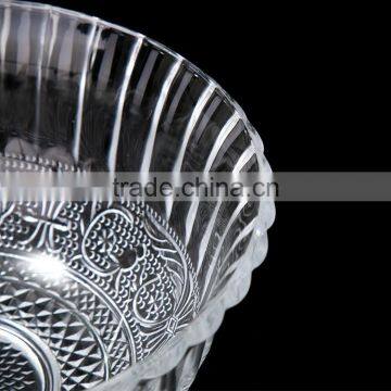 Round Cheap Glass Dinner Set Glass Bowl and Glass Plate for Feast Wedding photo-2
