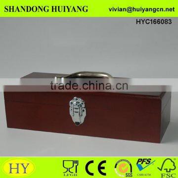 Promotional Custom Design Wooden Sewing Box Wood Fold-Out Accordion Sewing Craft Storage Box photo-4