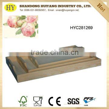 Custom Unfinished Wooden Food Serving Tray photo-2