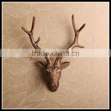 European Style Wall Decoration Resin Wall-mounted Deer Head for Sale