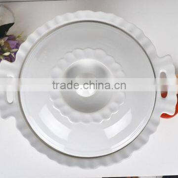 13" Round Ceramic Bakeware With Lid photo-3