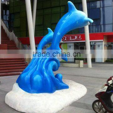 Fiberglass dolphin statue sculpture figure