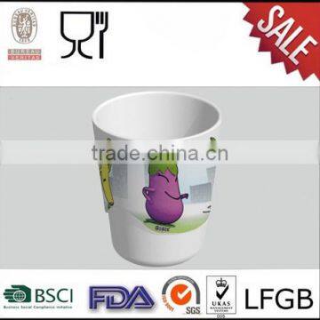 Hot selling cute design melamine custom printed wholesale drinking cups