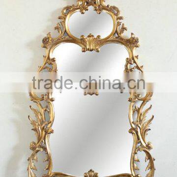 Living Room Furniture Set Classical Marble Top Console Table With Framed Mirror photo-3