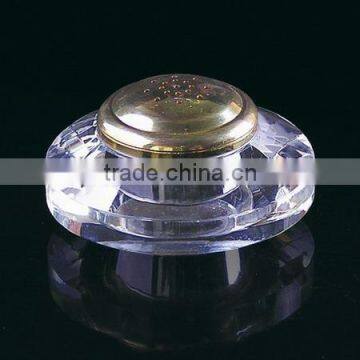 unique purple round crystal decorative attar perfume bottles