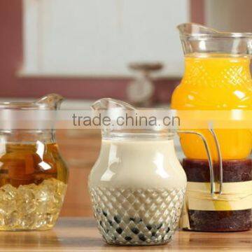 Different size glass jar liquids glass juice jar