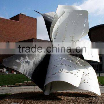 Art Deco Garden Statues Metal Craft Sculpture Stainless Steel Balls photo-2