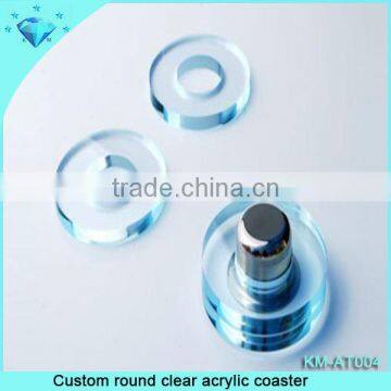 Custom round clear acrylic coaster