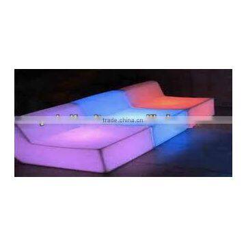 LED loveseats furnishing/nightclub seating / plastic lighted sofa YM-LSF7196711