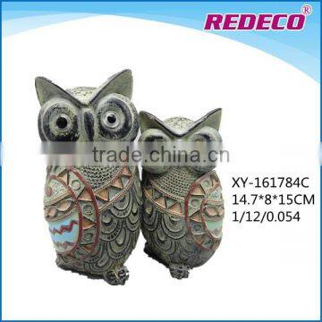 2017 Funny owl statue for table decor