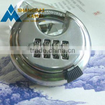 Code Password Stainless Steel Disc Lock Padlock 70mm