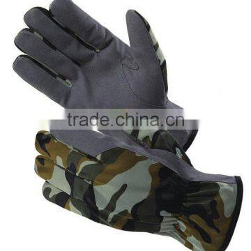 Camouflage military gloves with synthetic leather ZM355-H