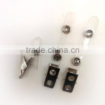 Badge Clip With PVC Tab, Stamping Steel Metal Badge Clip With Vinyal Tab, photo-5