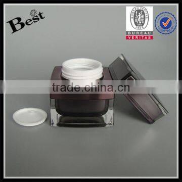 Hot Products 15g 30g 50g Square Cosmetic Acrylic Jar Cream Plastic Jar With Silver UV Top China Suppliers photo-5