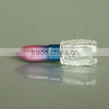 12ml Clear Glass Empty Nail Polish Bottles Wholesale With Embossment Pot on the Surface photo-2