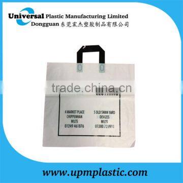 Biodegradble plastic loop handle bag