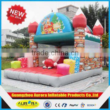 2014 best popular inflatable christmas bouncy castle