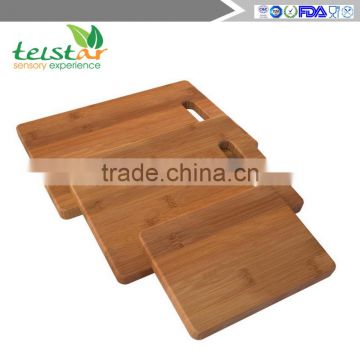 Enduring Bamboo 3 Piece Cutting Board Set Breads Meats Vegetables - Hardy Bamboo Care Instructions & Lifetime Guarantee